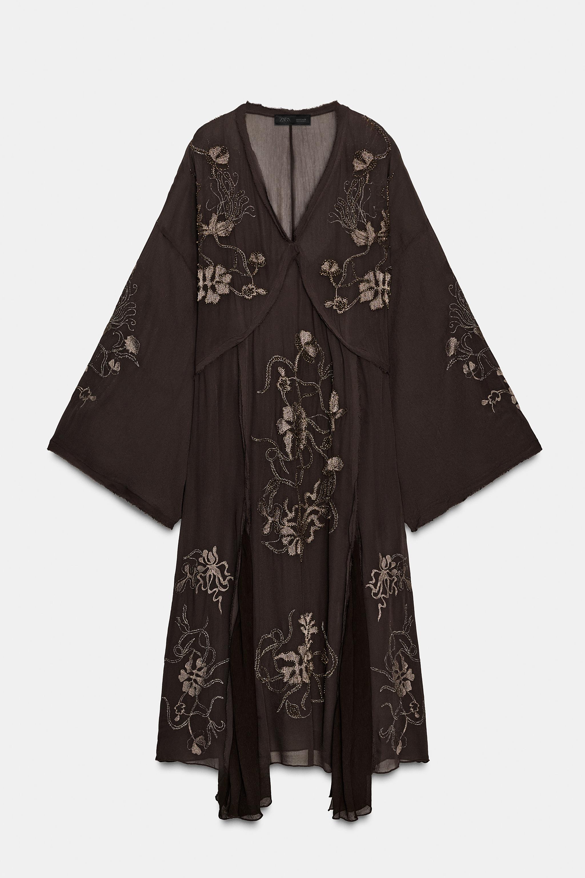 EMBROIDERED BEADED DRESS ZW COLLECTION LIMITED EDITION